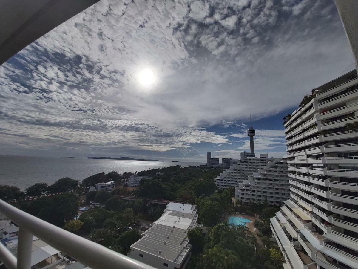 Condominum In Jomtien Beach With Sea View, Balcony And Free Wifi Pattaya Exterior foto