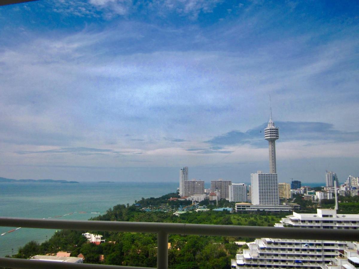 Condominum In Jomtien Beach With Sea View, Balcony And Free Wifi Pattaya Exterior foto