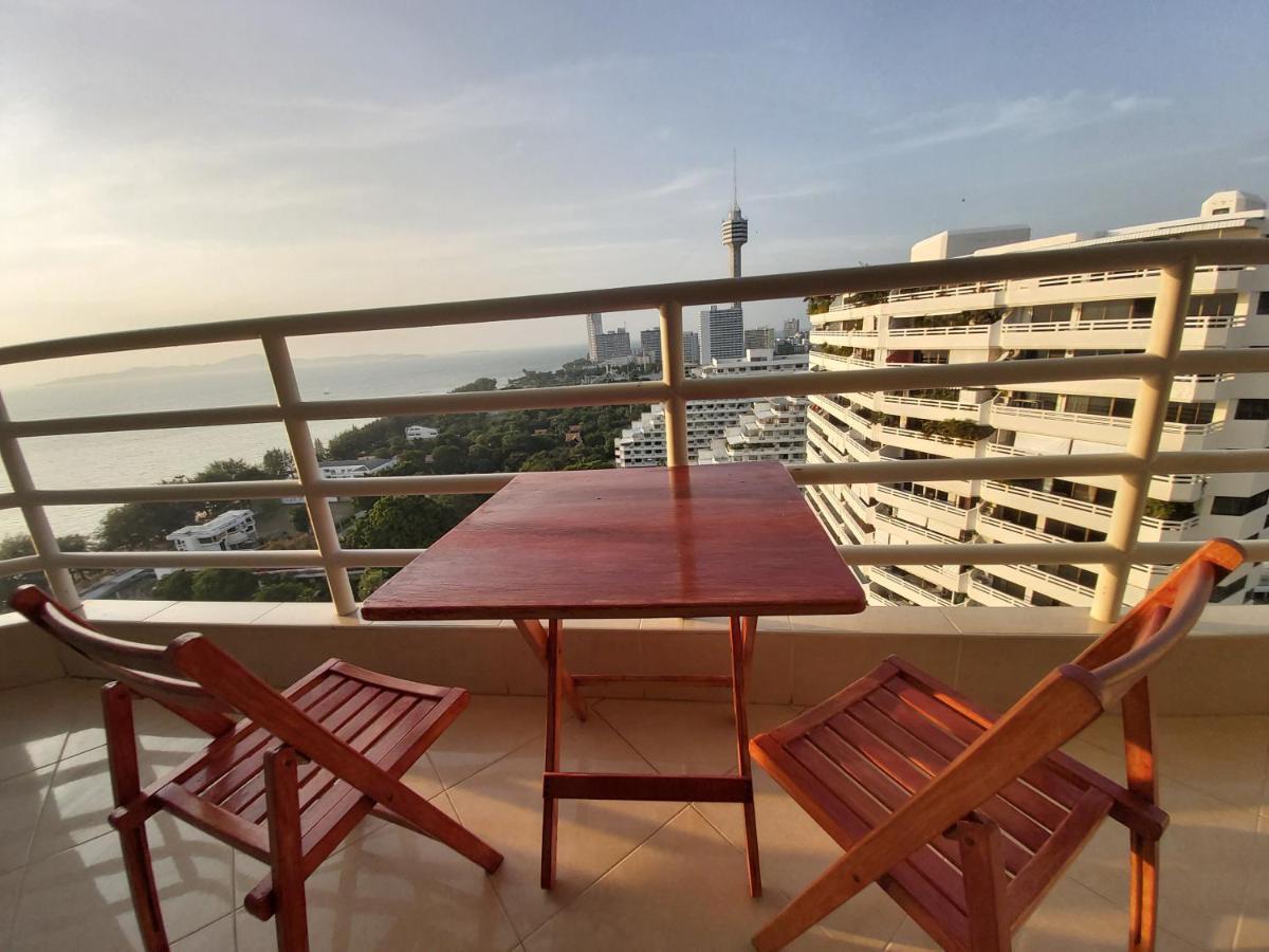 Condominum In Jomtien Beach With Sea View, Balcony And Free Wifi Pattaya Exterior foto
