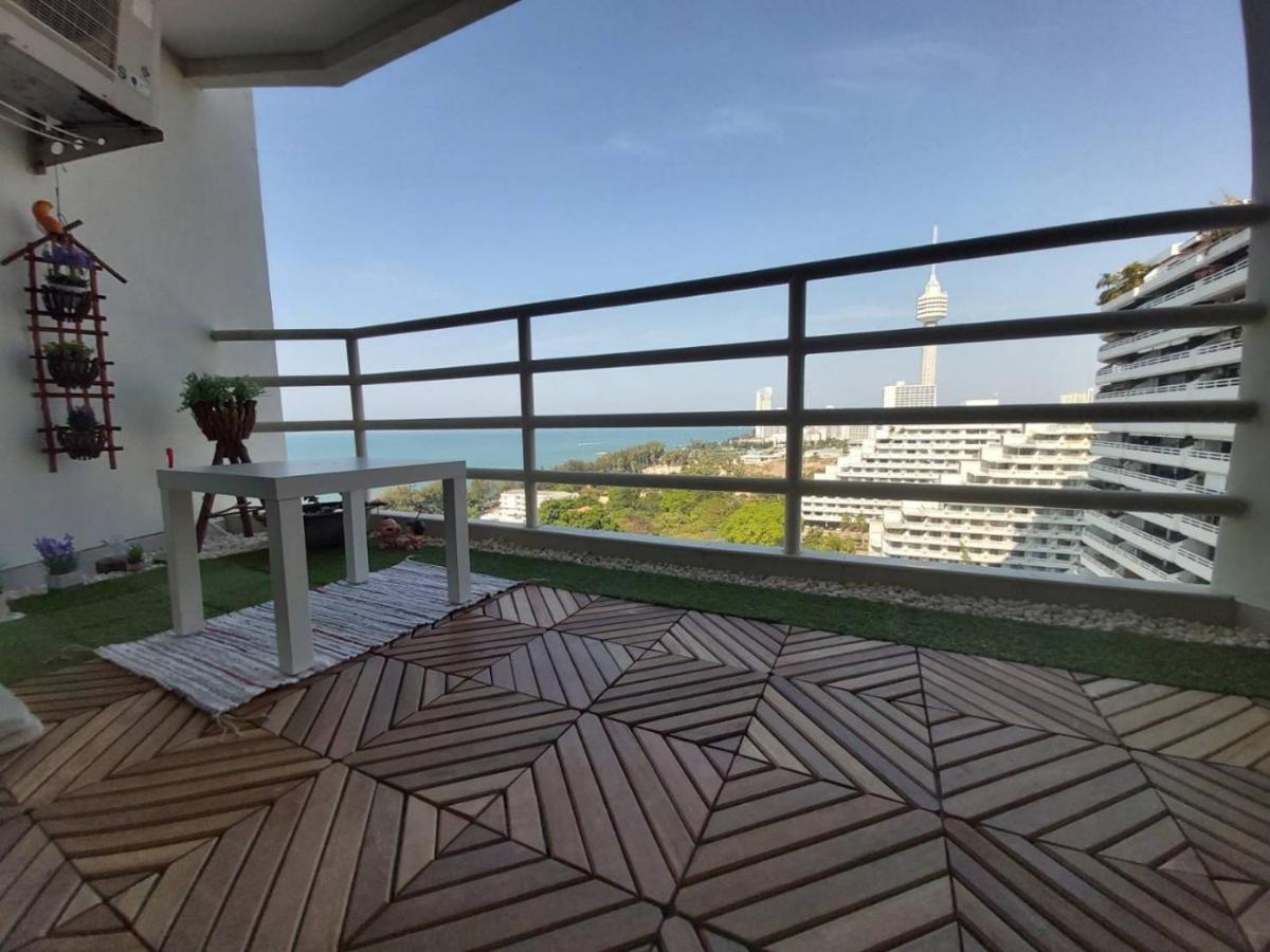 Condominum In Jomtien Beach With Sea View, Balcony And Free Wifi Pattaya Exterior foto