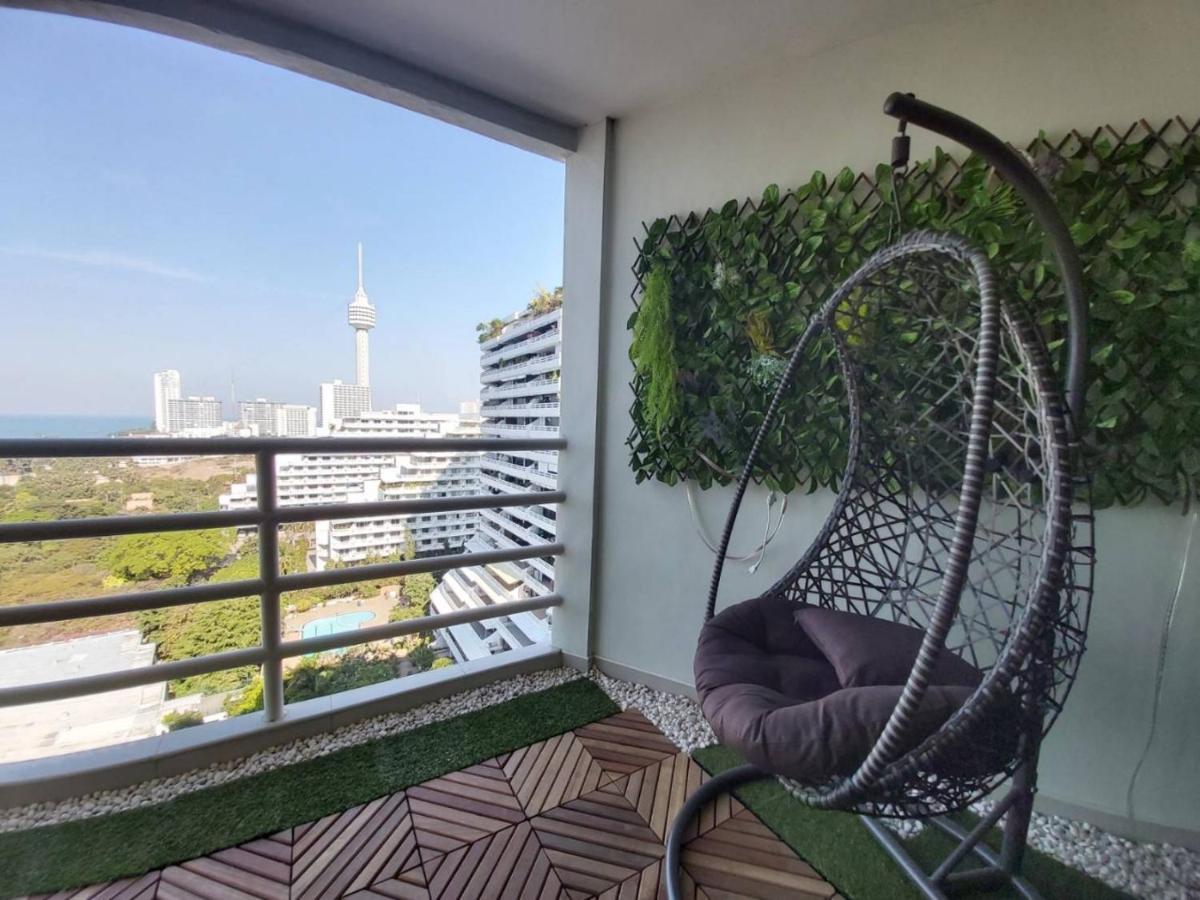 Condominum In Jomtien Beach With Sea View, Balcony And Free Wifi Pattaya Exterior foto